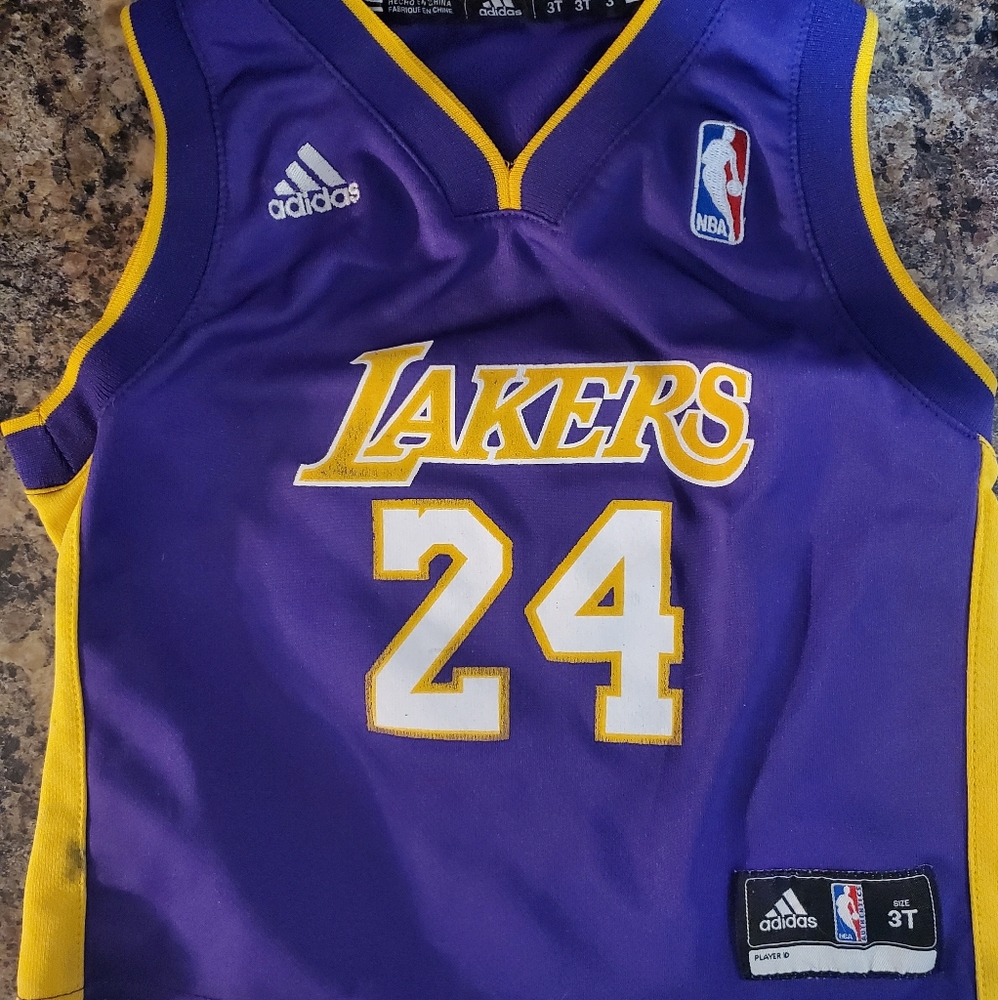 Kobe Bryant #24 Lakers Kids 3T Jersey